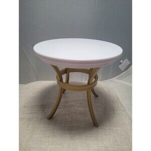 NEW RAINBOW HIGH DOLL HOUSE REPLACEMENT PART FITS BARBIE  WHITE GOLD TABLE